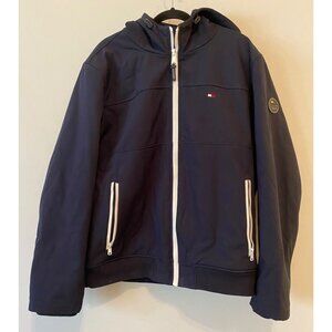 Tommy Hilfiger Classic Navy Hooded Jacket Full Zip XL